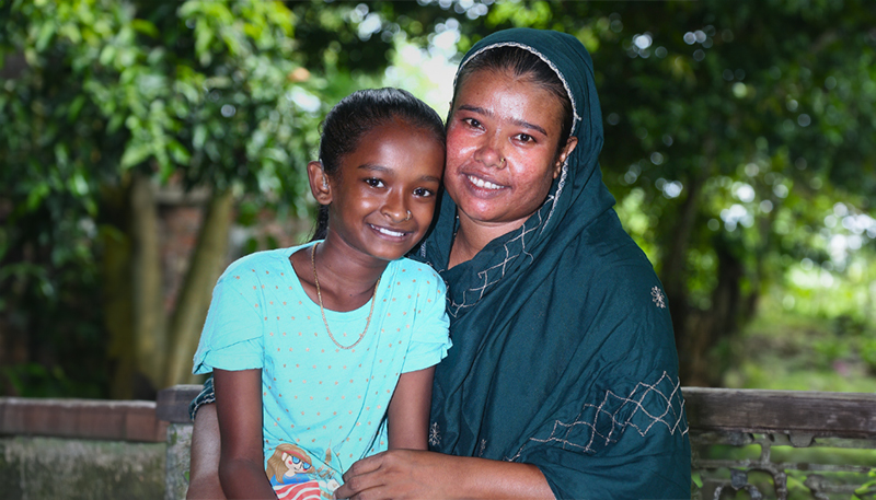 Alima and her aunt, Shenaz Begun